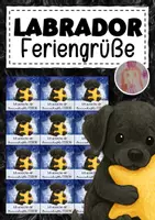 Vorschau - Mal- und Bastelvorlagen - Feriengrüße mit Sternen für die Labradorklasse - Deckblatt