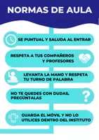 Vista previa - Refuerzo / NEE / Materiales de apoyo - Normas del aula de apoyo - Portada