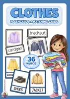 Aperçu - Préparation de séance / Séance complète - Clothes (Flashcards + Matching cards) - Page de couverture