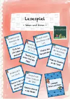 Vorschau - Spiele - Lesespiel: Sehen und Hören - Deckblatt