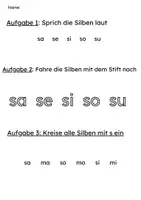 Vorschau - Arbeitsblätter - Leseförderung 1. Klasse - Starterpaket m - l - s - Seite 2