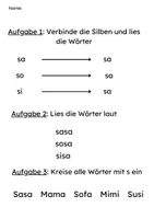 Vorschau - Arbeitsblätter - Leseförderung 1. Klasse - Starterpaket m - l - s - Seite 3