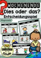 Vorschau - Spiele - Materialpaket "Dies oder das" - Entscheidungsspiel zu verschiedenen Themen und Anlässen - Seite 1