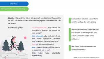 Vorschau - Arbeitsblätter - Vertragsinhalte eines Kaufvertrages - Komplette Unterrichtsstunde - Seite 2