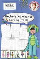Vorschau - Arbeitsblätter - Rechenspaziergang Fasching | Grundrechenarten | ZR 100 Klasse 2-3 - Deckblatt