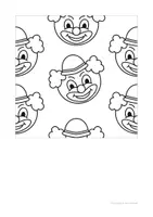 Vorschau - Mal- und Bastelvorlagen - Kooperatives Poster - Karneval, Fasching, Fasnacht, Fastnacht - Clowns - Seite 3