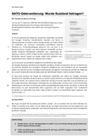 Vorschau - Stundenentwürfe - Ganze Doppelstunde: 2+4-Vertrag und NATO-Osterweiterung - Seite 2
