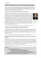 Vorschau - Stundenentwürfe - Ganze Doppelstunde: 2+4-Vertrag und NATO-Osterweiterung - Seite 1