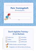 Vorschau - Arbeitsblätter - Kleines Trainingsheft mit Minunsaufgaben bis 20 - Deckblatt
