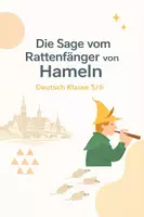 Vorschau - Arbeitsblätter - Die Sage vom Rattenfänger von Hameln (Deutsch 5/6) - Deckblatt