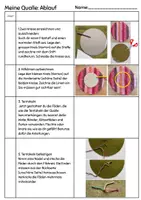 Vorschau - Mal- und Bastelvorlagen - farbenfrohe Qualle nähen (3.-4.Klasse) - Seite 1