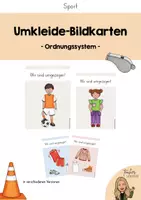 Vorschau - Poster - Bildkarte Umziehschild für den Sportunterricht - Deckblatt