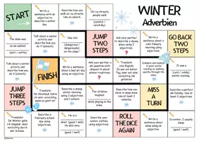 Vorschau - Spiele - ADVERBS & ADJECTIVES 🎲 Winter Würfelspiel - Seite 2