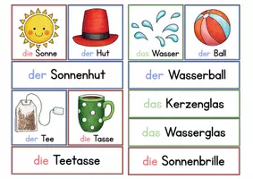 Vorschau - Bildkarten - Bildkarten zusammengesetzte Nomen - Seite 3