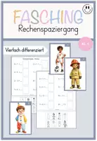 Vorschau - Arbeitsblätter - Materialpaket Rechenspaziergänge (Fasching) - Seite 1