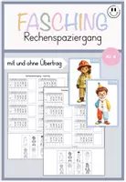Vorschau - Arbeitsblätter - Rechenspaziergang Fasching (Kl. 4) - Deckblatt