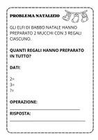 anteprima - Materiale di supporto/inclusione - PROBLEMI ILLUSTRATI (classe 3/4 elementare) - Pagina 1