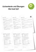 Vorschau - Arbeitsblätter - Die Insel Sylt (Lückentexte und Übungen kompakt) - Deckblatt