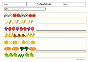 Vorschau - Arbeitsblätter - Materialpaket - food - englisch - Seite 1