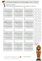 Vorschau - Arbeitsblätter - schriftliche Multiplikation mehrstelliger Faktor - Seite 2