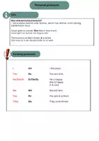 Vorschau - Arbeitsblätter - Personal Pronouns (Merkblatt & gemischte Übungen) - Seite 1