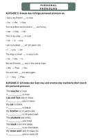 Vorschau - Arbeitsblätter - Personal Pronouns (Merkblatt & gemischte Übungen) - Seite 3