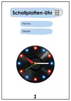 Vorschau - Stundenentwürfe - Werkstück: Arbeitsheft Schallplatten-Uhr - Deckblatt
