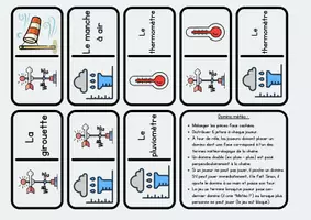 Aperçu - Jeux - La météo : domino image / mot. - Page de couverture