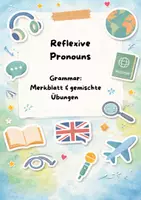 Vorschau - Arbeitsblätter - Reflexive pronouns (Merkblatt & Übungen) - Deckblatt