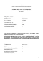 Vorschau - Stundenentwürfe - schriftlicher Entwurf UpP - Sozialgesetzgebung Bismarcks - Seite 1