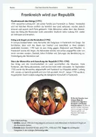Vorschau - Arbeitsblätter - Frankreich wird zur Republik / Französische Verfassung 1791 & 1793 - Seite 1