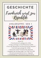 Vorschau - Arbeitsblätter - Frankreich wird zur Republik / Französische Verfassung 1791 & 1793 - Deckblatt