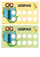 Vorschau - Fördermaterial/Inklusion - Lesepass Stempelkarte - Seite 1