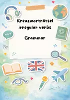 Vorschau - Arbeitsblätter - Materialpaket (irregular verbs & past participle) Kreuzworträtsel + Spiel - Seite 1