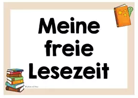 Vorschau - Bildkarten - Freie Lesezeit _Tafelmaterial zur Visualisierung von Leseangeboten (nach Beate Leßmann) - Seite 2