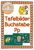 Vorschau - Arbeitsblätter - Tafelbilder Buchstabe Pp - Unterscheidung B / P - Deckblatt
