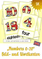 Vorschau - Bildkarten - "Numbers 0-20" - Bild- und Wortkarten - Deckblatt