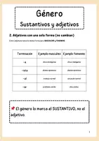 Vista previa - Unidades / Secuencias / Situaciones de Aprendizaje - Género- Sustantivos y adjetivos B1- ELE--Spanish grammar - página 2