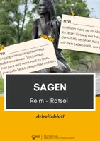 Vorschau - Arbeitsblätter - Sagen: Reim- Rätsel - Deckblatt