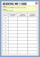 Vorschau - Arbeitsblätter - Steigerung von Adjektiven - Comparison of adjectives - Seite 2