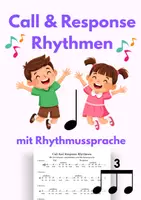 Vorschau - Arbeitsblätter - Call And Response Rhythmen: Achteltriolen & Viertelnoten - Deckblatt