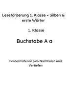Vorschau - Arbeitsblätter - Leseförderung 1. Klasse – Buchstabe A; a - Seite 1
