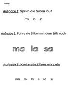 Vorschau - Arbeitsblätter - Leseförderung 1. Klasse – Buchstabe A; a - Seite 2