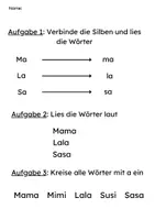Vorschau - Arbeitsblätter - Leseförderung 1. Klasse – Buchstabe A; a - Seite 3