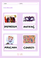 Vista previa - Hojas de trabajo - Viu el Carnaval💜🥳🎉 - página 2