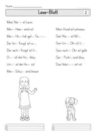 Vorschau - Arbeitsblätter - Partnerlesen - Kinder mit Hund - Seite 2