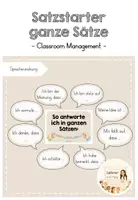 Vorschau - Fördermaterial/Inklusion - Satzstarter – so spreche ich in ganzen Sätzen - Deckblatt