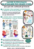 anteprima - Esercizi - PERSONAGGI DA TAGLIARE,SAGOME PER INVENTARE STORIE - Pagina di copertina