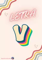 Vista previa - Tarjetas / Manipulativos - LETRA V - Portada