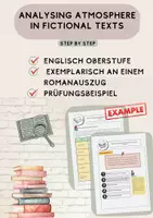 Vorschau - Arbeitsblätter - How to analyse atmosphere – exemplarisch - Deckblatt